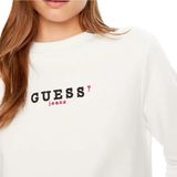 Guess - Gj Crop Cn 3d Emb Sweatshirt - Groen - Biologisch Katoen