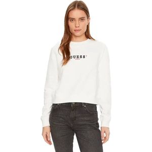 Guess - Gj Crop Cn 3d Emb Sweatshirt - Groen - Biologisch Katoen