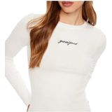 Shirt - Jersey - Aansluitende Pasvorm - Lange Mouw - Ronde Hals - Logoprint