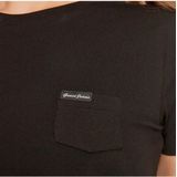 Guess - Gj Slim Pkt - T-shirt - Zwart - Biologisch Katoen