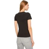 Guess - Gj Slim Pkt - T-shirt - Zwart - Biologisch Katoen