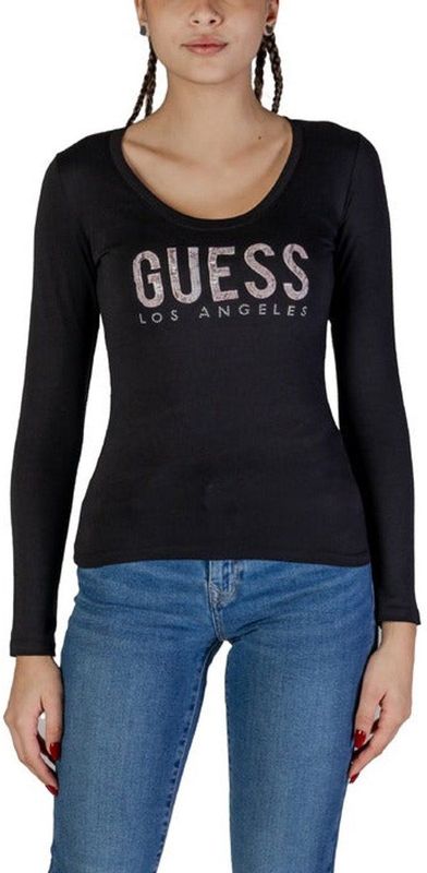Guess - Dames-T-shirt - Lange Mouwen - Python Logo