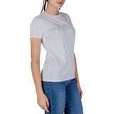 Guess - Tops - Dames - Wit - Katoen - Crew Neck T-Shirt