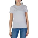 Guess - Tops - Dames - Wit - Katoen - Crew Neck T-Shirt