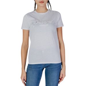 Guess - Tops - Dames - Wit - Katoen - Crew Neck T-Shirt