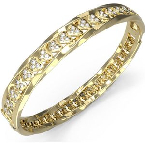 GUESS - Mon Amour - Armband - Goud - RVS en Kristal