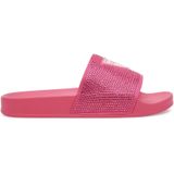 Guess - Strandslippers - Roze - Synthetisch - Met Driehoekslogo