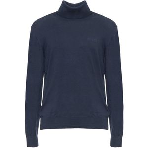 Guess - Coltrui - Blauw - 100% Katoen - Lange Mouwen - Geborduurd Logo