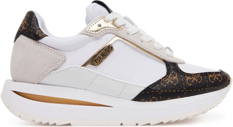 Guess - PU Leren Sneakers - Veelkleurig - Wit - Dames