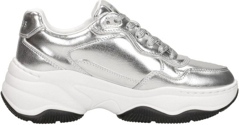 Guess - Bell - Schoenen - Grijs - Synthetisch Leer - Vetersluiting