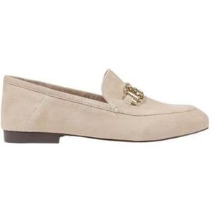 Guess - Elegant Leather Slip On Shoes - Beige - Leer