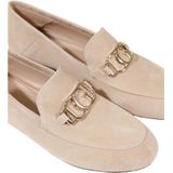 Guess - Elegant Leather Slip On Shoes - Beige - Leer