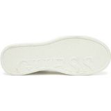 Guess - Sneakers - Wit - Leer - Witte Sneakers met Bruine Pioenprint
