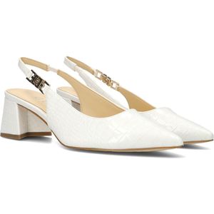 Guess, Schoenen, Dames, Wit, 38 EU, Elegante witte slingbacks voor dames