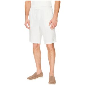 Guess - Korte Broeken - Wit - Linnen