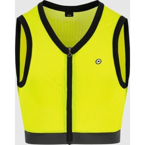 assos seeme p1 mouwloos vest unisex geel