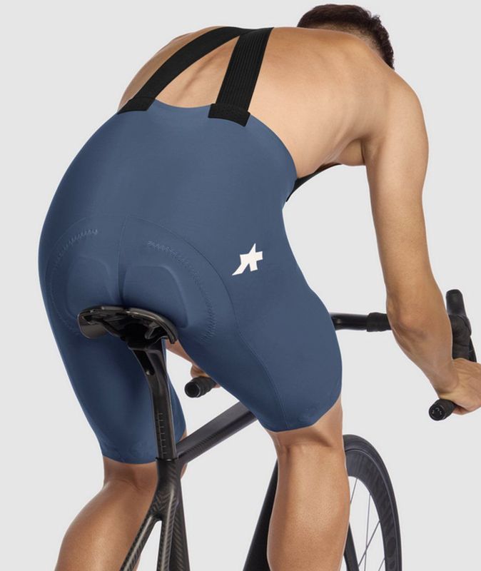 ASSOS - Equipe R Bib Shorts S11 - Fietsbroek - Blauw - 80% Polyamide, 20% Elastaan