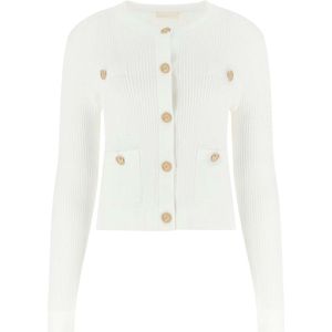Guess - Cardigan - Wit - Lange Mouwen - Ronde Hals