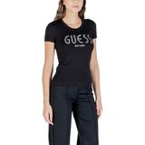 Guess - CN SS Guess Logo Tee - Zwart - T-shirt