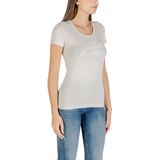 Guess - CN SS Embro Script Logo Tee - T-shirt - Muted Stone - Katoenmix