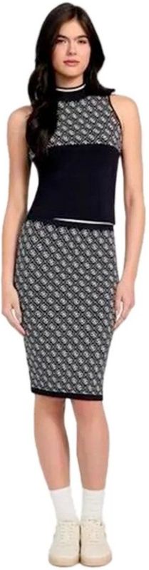 Guess - Midi-rok - Zwart - Plooirok