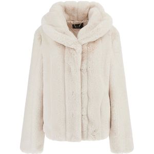 Guess - New Sophy - Damesjas - Eco-bont - Gestreept Synthetisch Bont