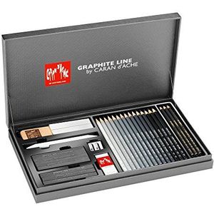 Caran d'Ache Graphite Line 25-delige set marmerkleur