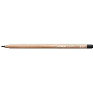 Caran d'Ache Luminance Colour Potlood Artist Kleurpotloden / 3 Stuks/Pak - Kleur: 009 Staal Zwart/Zwart (6901.009)