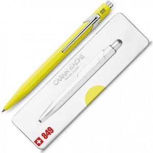 Caran d'Ache - 849 POP line - Balpen - Geel - Fluorescerende Afwerking