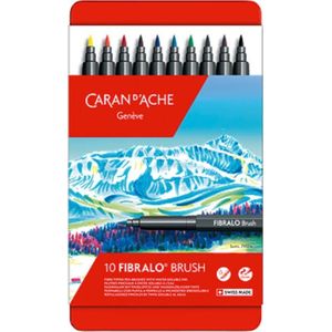 Caran d’ Ache Fibralo BRUSH viltstiften 10