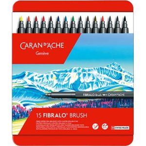 Caran d'Ache 0186.315 viltstiften, kunststof, meerkleurig, 15 stuks