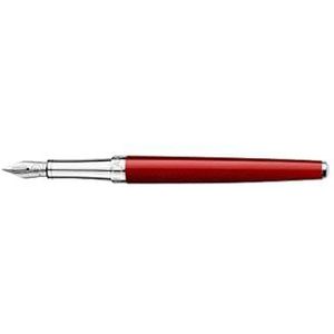 Caran d'Ache - Léman Slim - Vulpennen - Rouge Carmin - Zilver Accenten