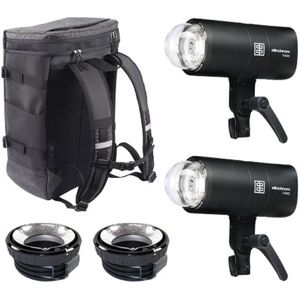 Elinchrom - Drie Off-Camera Flitsers - Studioflitser - Zwart - 261W