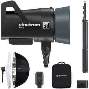 Elinchrom VIJF Portretten Buiten Kit (522 W, Stel), Studioflitser, Zwart