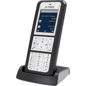 Mitel 632 (V2) DECT-telefoon, Telefoon, Zilver, Zwart