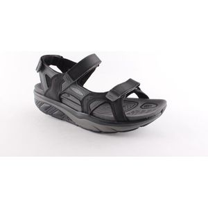 MBT, SAKA BLACK GREY, 700787-201L, Zwarte heren sandalen met een dynamic uitvoering