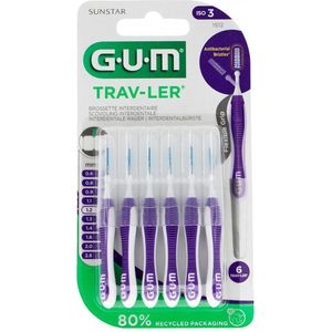 GUM Trav-ler Ragers - Paars - 1.2mm - 6 Stuks