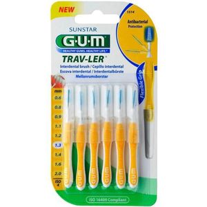 GUM Trav-ler Ragers 1.3mm Geel - 6 stuks