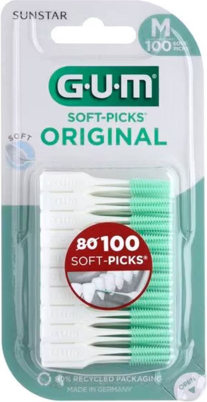 GUM - Soft Picks Original - Tandenstokers - Zacht Rubber - Voor Eenmalig Gebruik