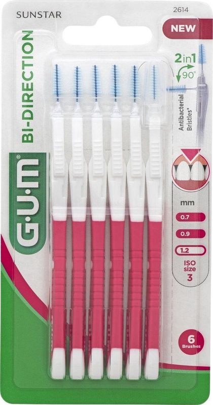 GUM® BI-DIRECTION | 1.2 | 6 stuks