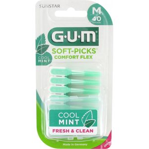 GUM Soft-Picks Minty Medium - 40 stuks