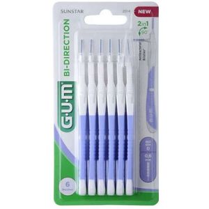 GUM Bi-Direction 0.6 mm Lila - 6 stuks