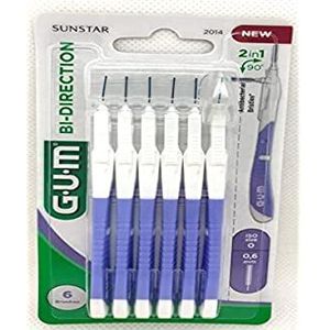 GUM Bi-Direction 0.6 mm Lila - 6 stuks