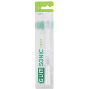 GUM - Sonic Act Opzetborstel - Wit - 2 Stuks