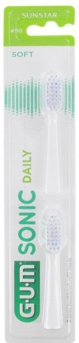 GUM - Sonic Act Opzetborstel - Wit - 2 Stuks