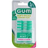 GUM Soft-Picks Comfort Flex Mint Large 40 stuks