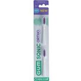 GUM - Sonic Ortho Opzetborstel - 2 Stuks - Precisieborstelontwerp
