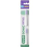 GUM - Sonic Ortho Opzetborstel - 2 Stuks - Precisieborstelontwerp