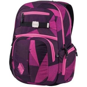 Nitro Hero Pack/grote trendy rugzak tas backpack/met gevoerd laptopvak en andere leuke functies/schoolbag/schoolrugzak / 37L / Ponderosa, paars (Fragments PúrPura), 52 centimeters, Hero