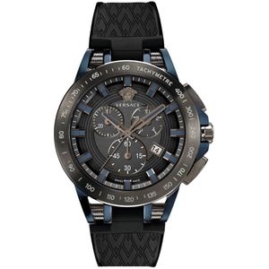 Versace VE3E00221 horloge mannen - Roestvrij Staal - blauw
